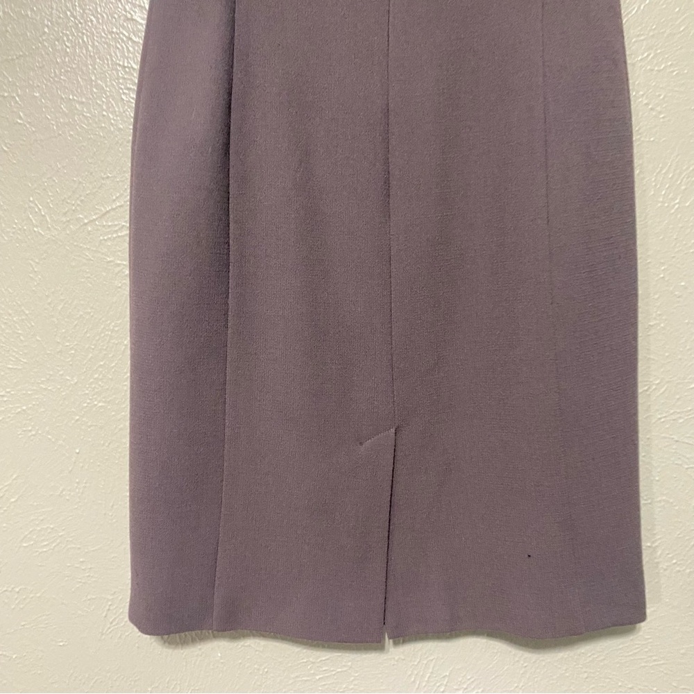 Armani Collezioni Charcoal Dark Brown Midi Dress - Picture 9 of 10